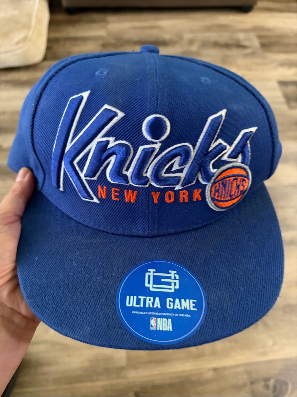 New York Knicks Ultra Game Nba Baseball Cap Snap